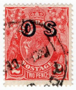 (I.B) Australia Postal : George V 2d (OS overprint)