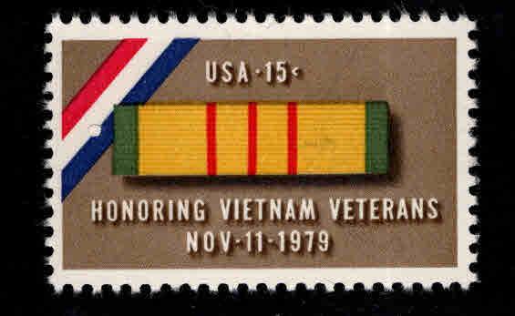 USA Scott 1802 Vietnam Veteran ribbon stamp