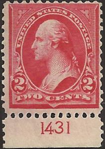# 279b Mint Never Hinged Red George Washington