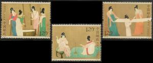 China 2013-8 Court Ladies Preparaing Newly Woven Silk stamp set MNH