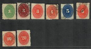 Mexico Sc#174-183 M+U/H/F-VF, Partial Set, Rough Perfs As Usual, Cv. $220