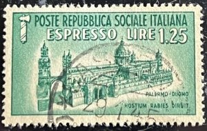 Italian Socialist Republic Scott# E3 Used XF Stamp Cat $0.55