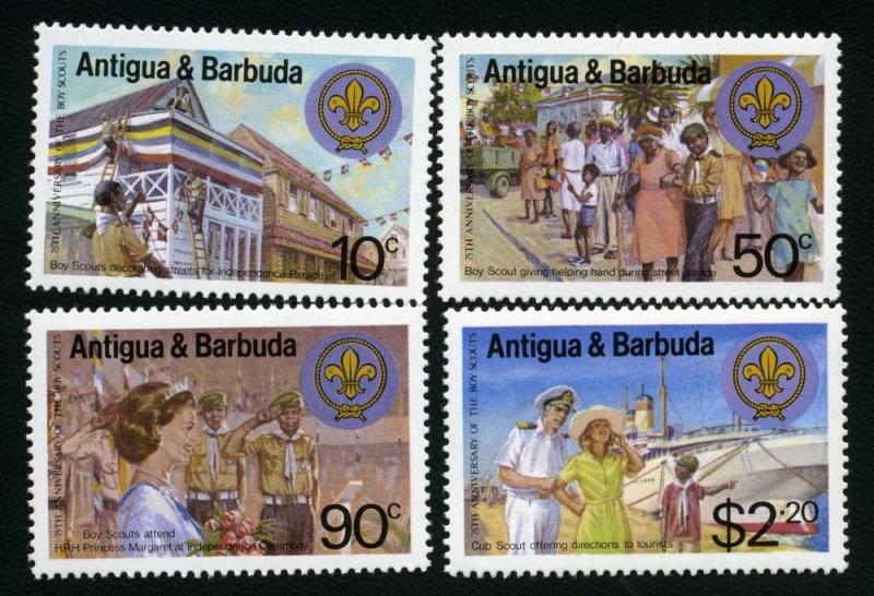 Antigua & Barbuda #667 - 670 Scouting Year  mognh