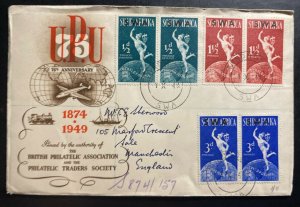 1949 Windhoek South West Africa First Day Cover Universal Postal Union UPU