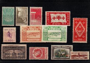 Brazil Assorted Commemoratives 1930s SC #Mixed CV $35 MLH