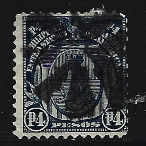 Philippines Stamp-Scott # 253/A41-4p-Canc/H-NG-1906-Perf. 12 