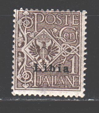 Libya. 1912. 13from the series. Coat of arms of Italy. MLH.