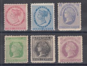 Prince Edward Island Sc 5/16 MOG. 1862-72 issues, 6 different, each with a fault