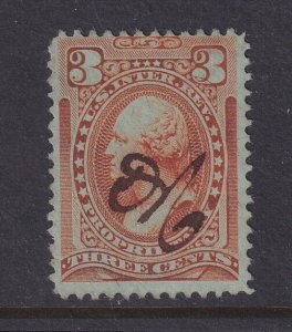 US, Scott RB13a, used, manuscript cancel 