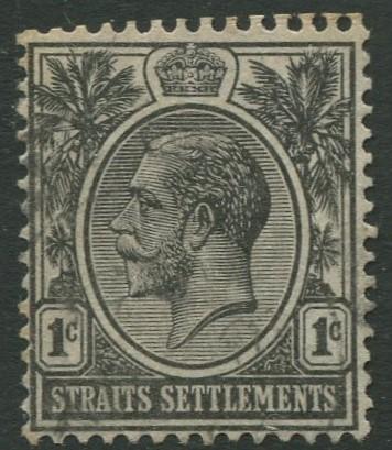 Straits Settlements - Scott 179 - KGV Definitive - 1921 - MNG - 1c Stamp