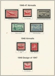 U.S. of America Postage Stamps #C25 thru C39