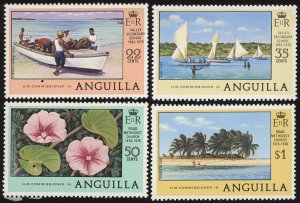 ANGUILLA Sc 284-87 VF/MNH - 1978  22¢ - $1.00 Island Scenes