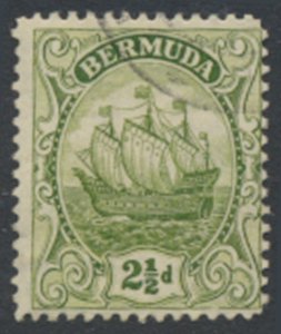 Bermuda  SG 81 SC# 86 Used Pale Sage Green * see details and scans