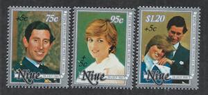 NIUE SC# 340-42 VF/MNH 1981