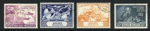 Malacca SG18/21 1949 UPU Set fine used Cat 19 pounds (9)