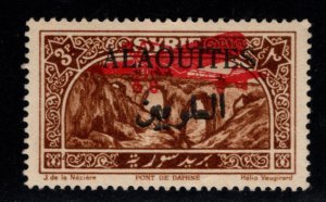 Alaouites Scott C10 Mint Hinged , MH* Airmail Overprint collectors marks in gum