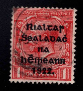 Ireland Scott 24 Used 1922 Alex Thom overprint  14.5x16mm Used