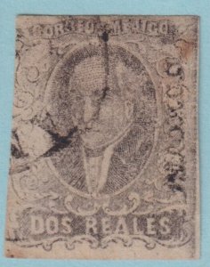 MEXICO 8 1861 HIDALGO USED INTERESTING CANCEL NO FAULTS VERY FINE!  JPU