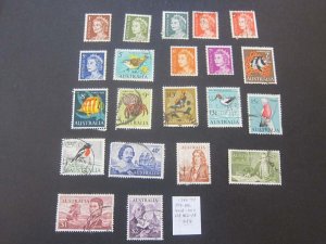 Australia 1966 Sc 394-416 selected FU 