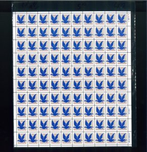 United States 3¢  Dove, ABN, light blue Postage Stamp #2877 MNH Full Sheet
