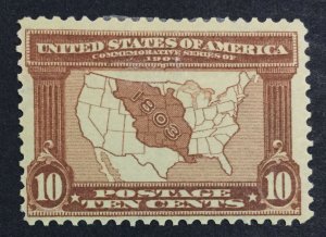 MOMEN: US STAMPS #327 MINT OG H LOT #42867