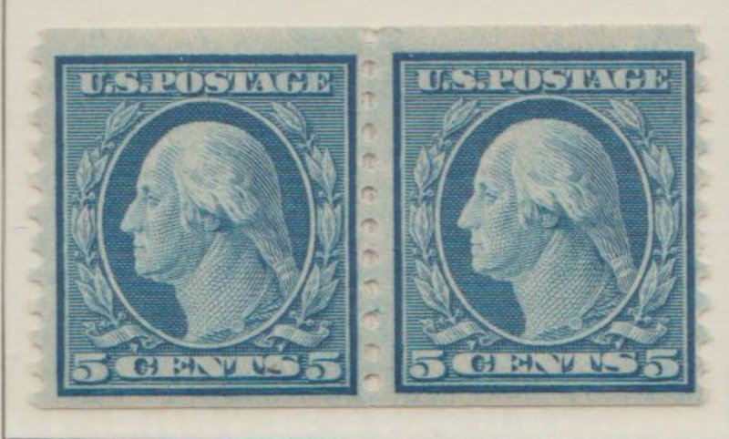 U.S. Scott #496 Washington Stamp - Mint NH Pair - IND