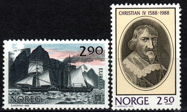 Norway #928, 932 MNH CV $3.50 (Z9746)