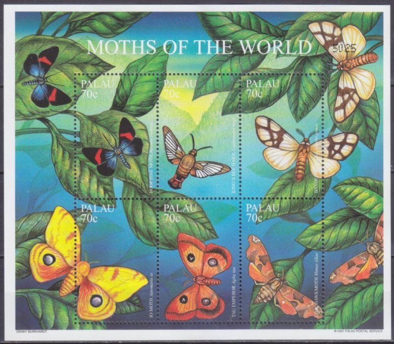 2001 Palau 1911-16KL Butterflies 14,50 €