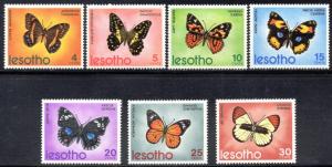 Lesotho - 1973 Butterflies Set MNH** SG 239-245