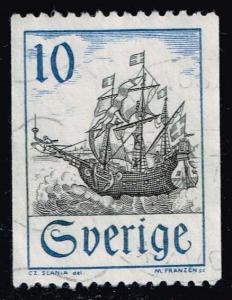 Sweden #738 Merchant Vessel in Oresund; Used (0.25)