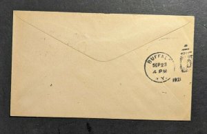 1927 SS President Harding USTP Sea Post Cover to Buffalo NY