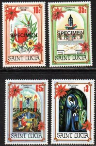 St. Lucia Sc #702-705 MNH with 'SPECIMEN' overprint