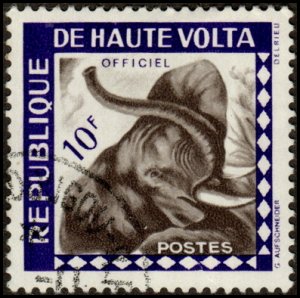 Upper Volta O3 - Mint-H - 10fr Elephant (1963)