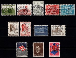 Denmark 1968-69 Commemoratives, Complete Sets [Used]