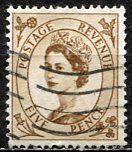 Great Britain; 1958: Sc. # 361: Used Wmk. 322 Single Stamp