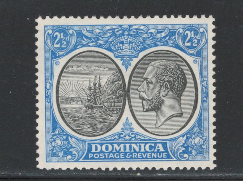 Dominica 1923 Seal of Colony and George V 2 1/2p Scott # 72 MH