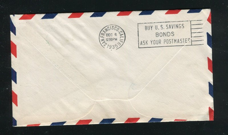 First Flight Guam to San Francisco Trans Pacific Air Mail Cover