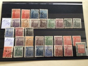 Argentina 1911 to 1913 used stamps  A12710