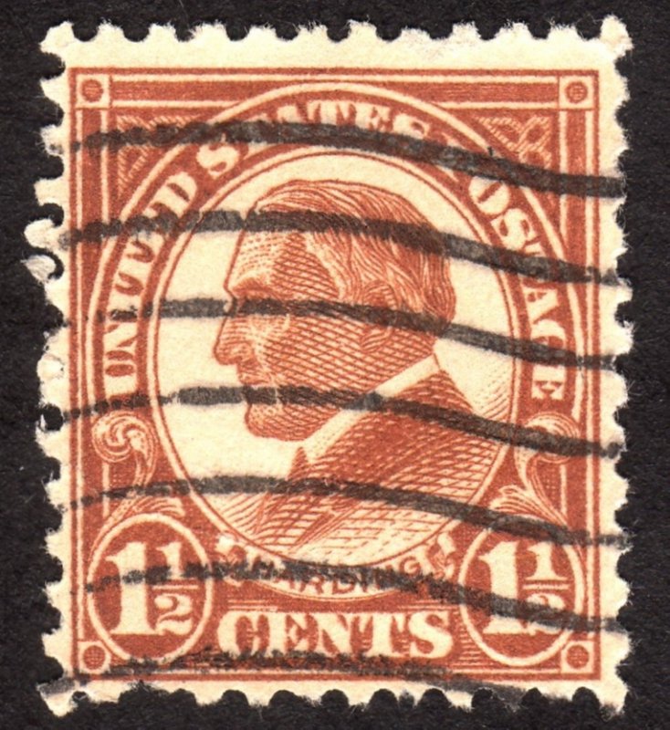 1923, US 1 1/2c, Harding, Used, Sc 553
