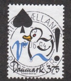 Denmark # 998, Conservation of Water, Duck. Used.