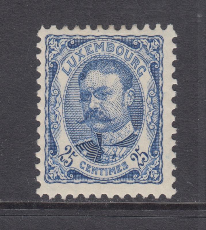 Luxembourg Sc 86 MLH. 1907 25c Grand Duke William, fresh & F-VF