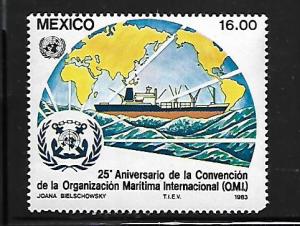 MEXICO, 1312, MNH, ANNIV. OF INTL. MARITIME ORG.