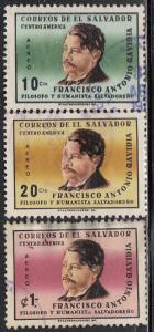 El Salvador #761-763 & C224-C226 Used