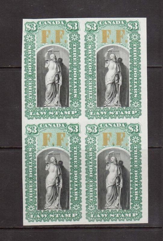 Van Dam #OL28P XF Mint Imperf Proof Showpiece Block