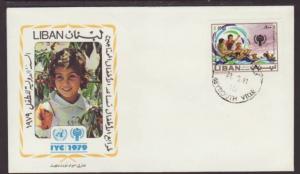 Lebanon C797 IYC 1981 U/A FDC 