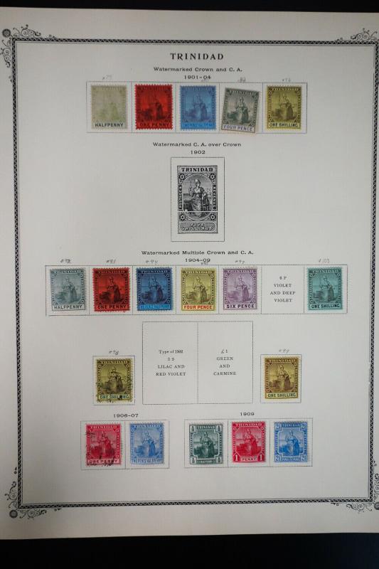 Trinidad 1800s to 1960s Stamp Collection 