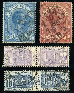 ITALY #Q2-Q3 #Q25 #Q30 PARCEL POST Stamps Postage Collection EUROPE Used