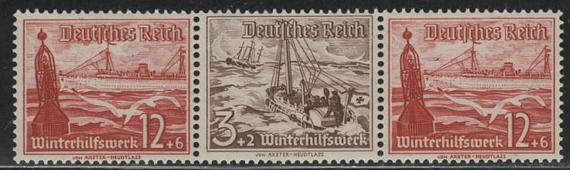 Germany Scott # B112 (2), B107, mint nh, se-tenant, Mi# W134