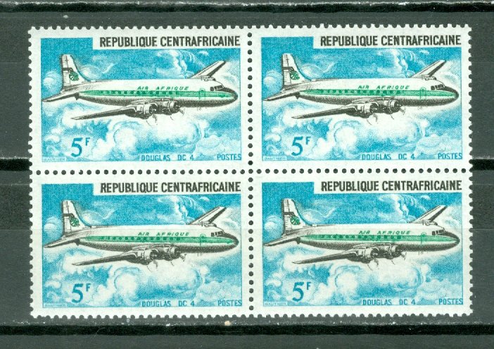 CENTRAL AFRICAN REP. AVIATION #95...BLK...MNH...$1.40