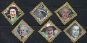 St Lucia 1276-81 MNH 2012 QEII 60th Anniv of Reign (fe9736)